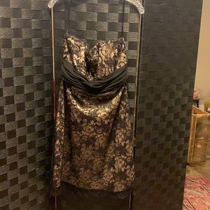 Black lace cocktail dress